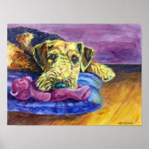Impression murale Airedale Terrier
