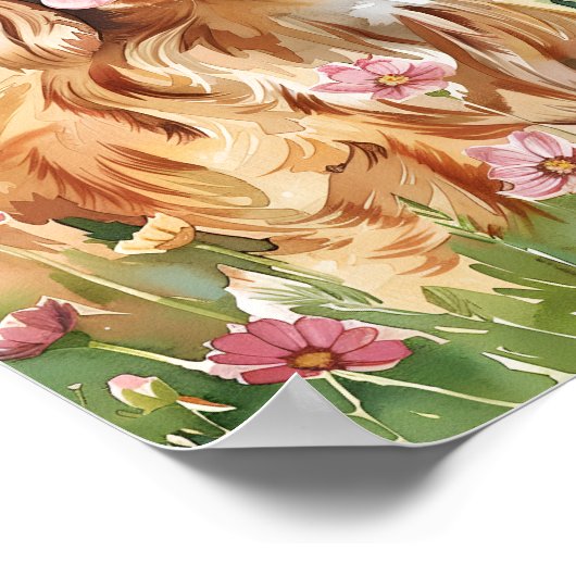 Impression murale Cavalier King Charles Spaniel (Coin)