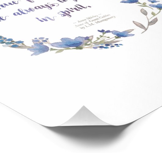 Impression murale - citation Anne (Coin)