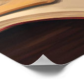 Impression murale de chat - Cute Reading Chat (Coin)