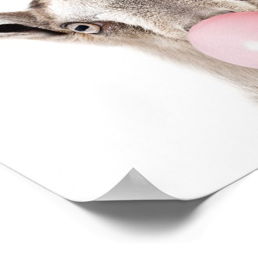 Impression murale de chèvre de gomme à bulle (Coin)