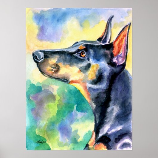 Impression murale Doberman Pinscher (Devant)