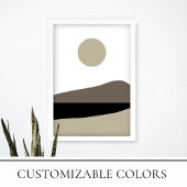 Impression murale minimaliste moderne