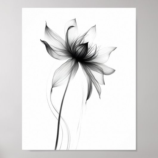 Impression murale monochromatique minimaliste (Devant)