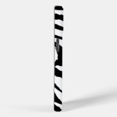 Impression noir et blanc Funky Zebra | Coque de té (Verso / Droite)