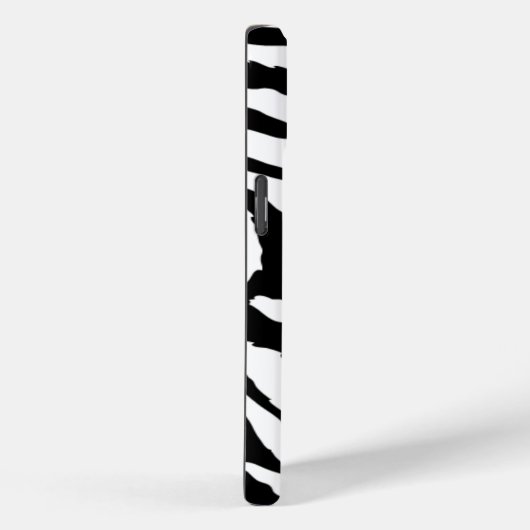 Impression noir et blanc Funky Zebra | Coque de té (Verso / Droite)