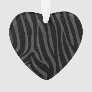Impression noire et grise Zebra