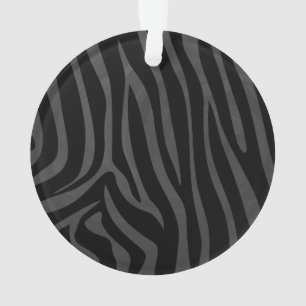 Impression noire et grise Zebra