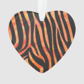 Impression noire et orange Zebra (dos)