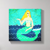 Impression numérique Abstraite de sirène verte (Recto)