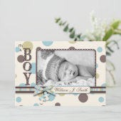 Impression numérique avec Faire-part de naissance  (Debout devant)