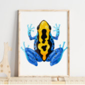 Impression numérique Blue Yellow Frog | Impression
