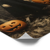 Impression numérique Halloween vintage (Coin)