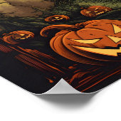 Impression numérique Halloween vintage (Coin)