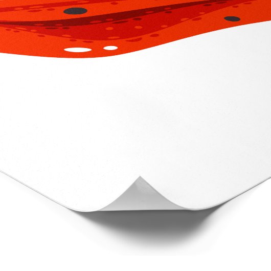 Impression numérique Red Frog | Impression murale (Coin)