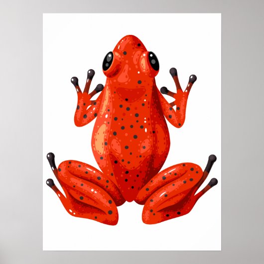 Impression numérique Red Frog | Impression murale  (Devant)