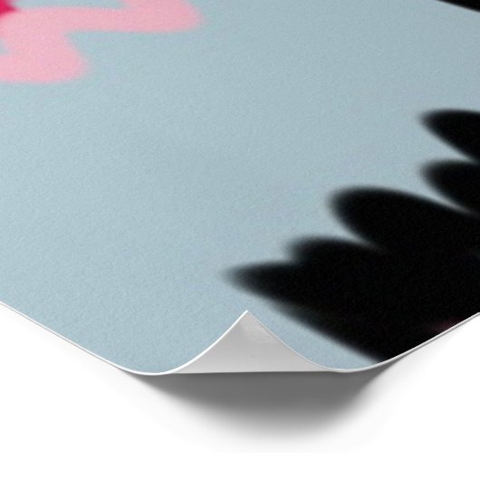 Impression numérique rouge et noire (Coin)