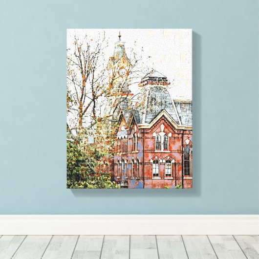 Impression numérique sur toile étirée (Insitu (Plancher de Bois))