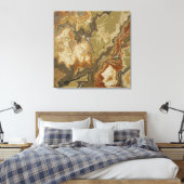 Impression olive vert ambré abstrait rustique (Insitu(Chambre))