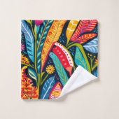 Impression Otomi colorée (Gant de toilette)