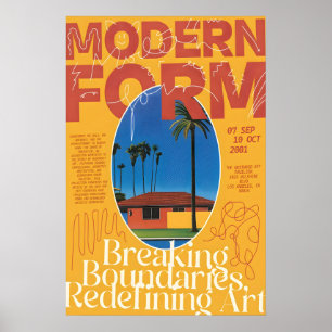 Impression Palm Springs Moderne du Milieu du Siècl