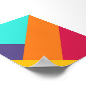 Impression papier d'origine colorée empilée (Coin)