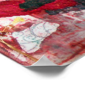 Impression Papillon d'art d'amour multimédia mixte (Coin)