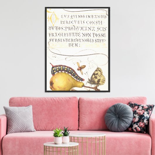 Impression papillon de calligraphie chic vintage (Insitu(Salon))