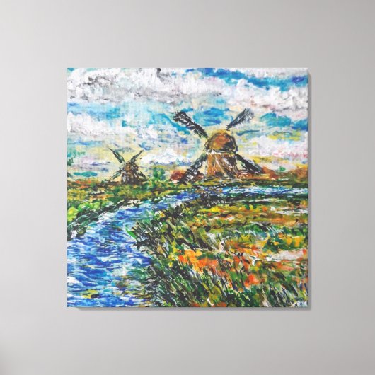 Impression Pays-Bas Lanscape Canvas (Recto)