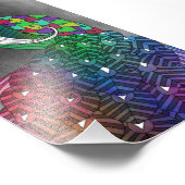 Impression Peacock Arc-en-ciel (Coin)