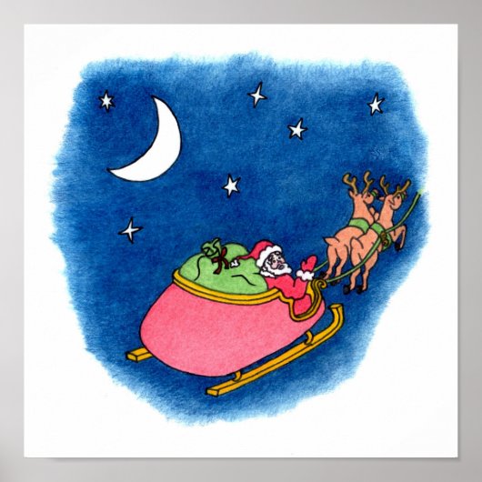 Impression père Noël 12x12 (Devant)