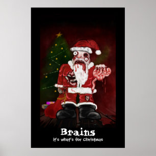 Impression Père Noël Zombie
