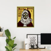 Impression Père Noël Zombie (Bureau à domicile)