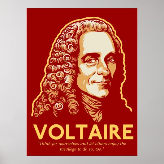 Impression personnalisable Voltaire (Devant)