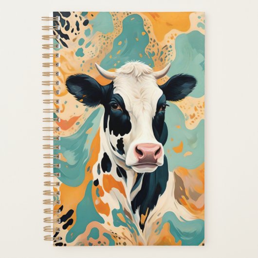 Impression personnalisée d'animal de vache (Devant)