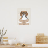 Impression personnalisée de chien Beagle (Cuisine)