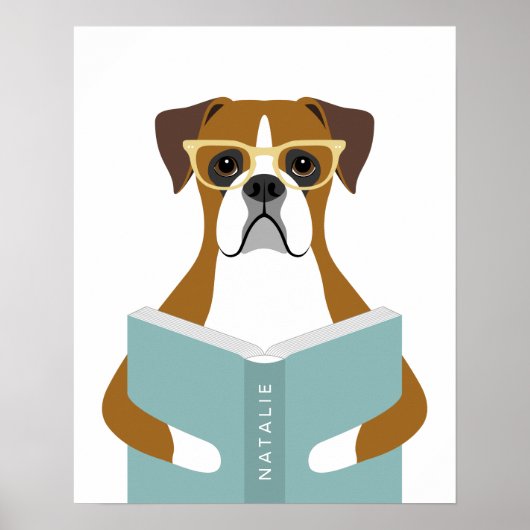 Impression personnalisée de chien Boxer (Devant)