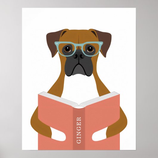 Impression personnalisée de chien Boxer (Devant)