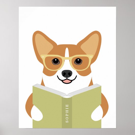 Impression personnalisée de chien Corgi (Devant)