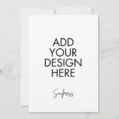 Impression personnalisée de la carte d'invitation (Dos)
