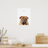 Impression personnalisée de Shar Pei (Cuisine)
