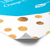 Impression personnalisée d'une affiche de naissanc (Coin)