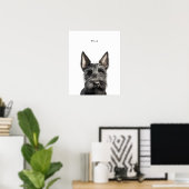 Impression personnalisée écossaise Terrier (Bureau à domicile)