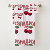 Impression personnalisée "Maman" Cerise – Tablier  (En situation)