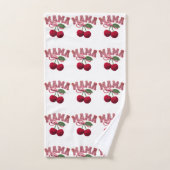 Impression personnalisée "Maman" Cerise – Tablier  (Serviette à main)