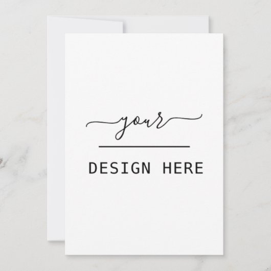 Impression personnalisée sur invitation 5x7 (Devant)