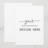 Impression personnalisée sur invitation 5x7 (Devant / Derrière)