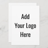 Impression personnalisée sur invitation 5x7 (Devant / Derrière)