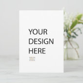 Impression personnalisée sur invitation 5x7 (Debout devant)