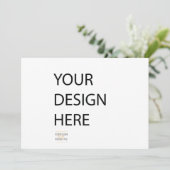 impression personnalisée sur invitation 7x5 (Debout devant)